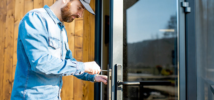 Frameless Glass Storefront Door Locks Replacement in Santa Barbara, CA